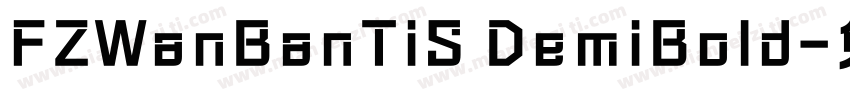 FZWanBanTiS DemiBold字体转换